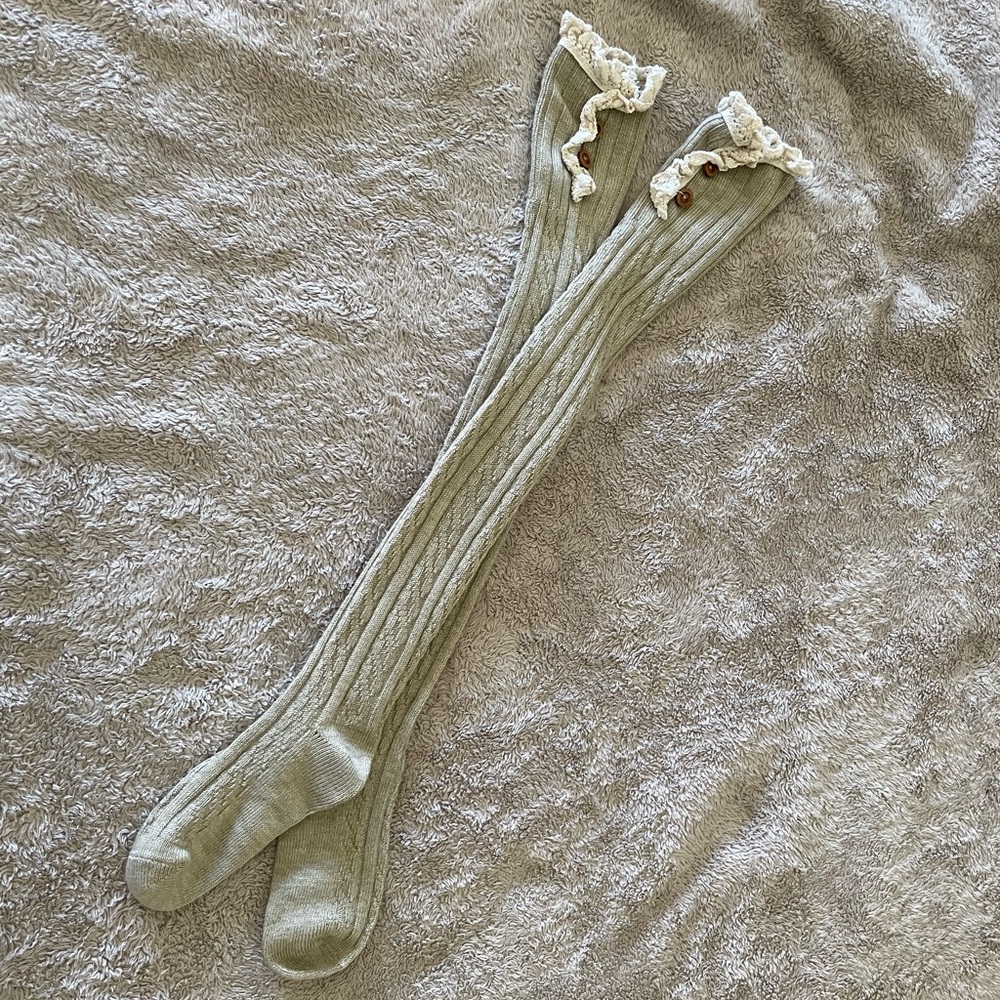 Khaki Knee/Boot Socks